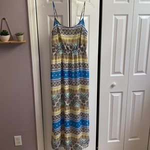 This is a printed maxi dress from Old Navy.